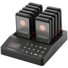 Restaurant Wireless Pager System 10 Beepers Guest Queuing Calling Control - 1 - View 12