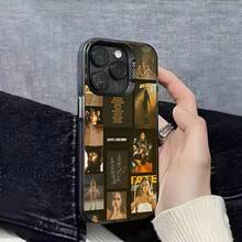 Funda para teléfono 17,16,15,14,13,12,11,Pro,Max,Plus,E, negra IMD Cubierta de Cantante Chica T-Tate McRae - z8 - Ver 13