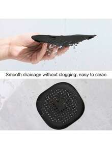 4pcs Shower Anti-Clog Drain Hair Collector, Filter, Bathtub Stopper, Household Drain Protector With Suction Cup Sink Drain Cover For Bathroom Bathtub And Kitchen