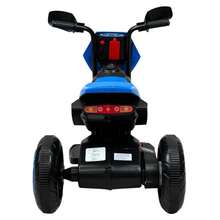 Motocicleta Montable Para Niños 3 Ruedas 6v Con Sonido Y Luz - Azul - Ver 7
