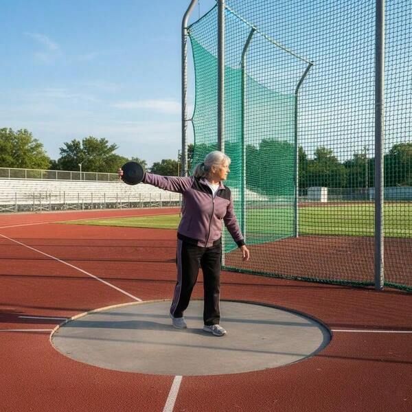 Black Rubber Discus - Practice 1 Kilogram.