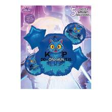 1 set/5 st kreativa ballonger med anime-tema och tillbehör till födelsedagsfeststämning. Födelsedagsballonger, födelsedagsfestballonger, temafestballonger, - Multifärgad - Visa 4