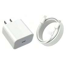 2 件装 20W 快速充电器套装，带美国插头，3.3 英尺/100 厘米 USB C 转闪电数据线，兼容 14/13/12/11/XR/Xs/Xs Max，移动适配器套装 - 白色，适用于旅行、办公室、宿舍和家庭快速充电 - 美規A型插(110-127V) - 查看 7