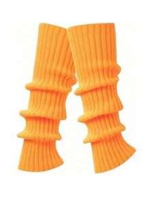 Women's Cozy Knee High Leg Warmers - Ribbed Thermal Design For Dance, Casual & Cold Weather