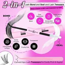 Individual Lashes 320pcs Lash Clusters 40D 9 - 16mm Mix Lash Extension D Curly Eyelash Clusters Eyelash Extension Wispy Cluster Lashes Self Application By 40D - 0.07D, 9 - 16mix - Bộ 40D+50D - Xem 6