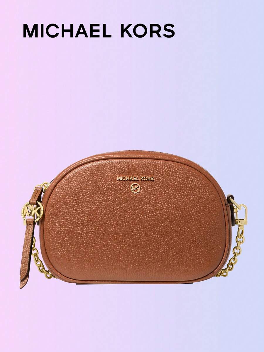 Michael Kors Jet Set Charm Small Monogram Camera Crossbody Bag Casual Shoulder Bag For Daily Parties