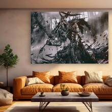 Framed 1PC Room Decor DarkSouls Artorias Canvas Poster Wall Art Picture Prints Gift Idea Decor Home Posters Artworks Creative Wall Art Canvas Painting High-Quality Print, Waterproof, Fade-Resistant, 2D Perfect Gift For Him/Her, Enthusiasts, Ideal For Seasonal Decor, Event Supplies - 框架 - 查看 2