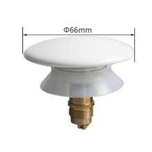 Nắp cống bồn rửa bằng gốm Talea 66mm (2,6 inch), Nút chặn cống bồn rửa bằng gốm màu trắng, Nắp bịt cống bồn rửa bằng đồng thau mạ crôm QS646C001 - Gốm sứ trắng - Xem 8