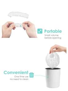 100pcsTransparent Disposable Non Wash Shower Cap, Waterproof Elastic Shower Cap, Thick, Large, High Elastic Shower Cap, Used For Bathing And Hair Care, Easy To Carry During Travel Back To School