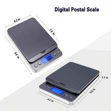 Shipping Scale  Postal Scale Hold/TARE Function 86lb Postage Scale, Digital Scale For Packages Small Business And Mails - 灰色 - 查看 2