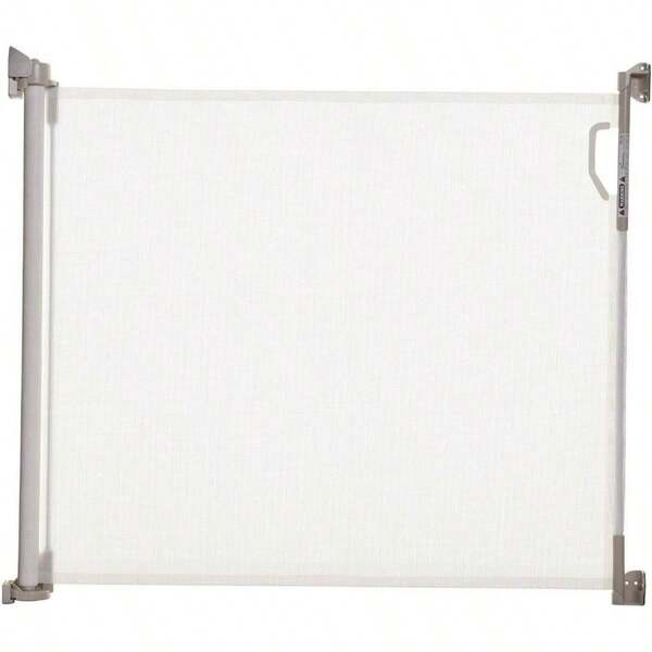 Retractable Gate, 140 Widthx 81.5 Height, White