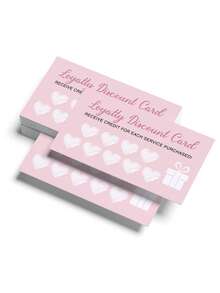 50pcs Double-Sided Recommendation & Member Discount Cards - Multipurpose Reward Cards Suitable For Small Businesses, Retail Stores, Cafes, Salons And Service Providers (Ideal For Customer Retention And Behavior Incentives)