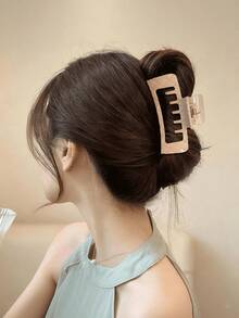 1pc New Style High-End Soft Silicone Hair Claw Flexible Hairpin Hair Accessory Elegant Hair Clip Without Damaging Hair Elegant Claw Clips Fashion Hair Clutch - Multicolor - View 4