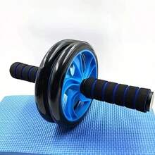 DEFIT Juego de fitness para el hogar 7 en 1: Rueda abdominal + Soporte para flexiones + Bandas de resistencia + Cuerda de saltar - Equipo de gimnasio completo para el hogar - Azul - Ver 8
