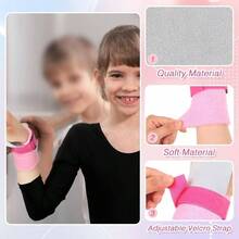 Muequeras de Gimnasia para Jvenes, Juego de 2 Pulseras Deportivas para Gimnasia Proteccin de la Palma y Soporte de Mueca Accesorios Deportivos para Entrenamiento y Ejercicio - CH + negro - Ver 4