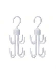 1/2 buc Agățător pentru maieuri, Agățătoare din plastic durabil, Cârlige rotative pentru curea, Concepute pentru agățarea maieurilor, cravatelor, curelelor, genților, curelelor, cârligelor rotative cu patru gheare pentru depozitarea eșarfelor, Cârlig multifuncțional pentru pălării, Cârlige rotative multifuncționale pentru haine, genți, curele, eșarfe, suport pentru depozitarea cravatelor, Accesorii pentru baie - Multicolor - Vizualizare 12