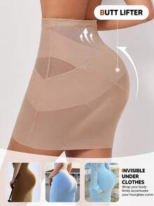 Women's High Waist Seamless Double Layer Slimming Camisole Dress