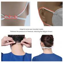 Pack Of 20 Adjustable S-Shaped Mask Hooks - Comfortable And Non-Irritating Converters For Headband-Style Masks - Universal And Seamless Design For All Masks