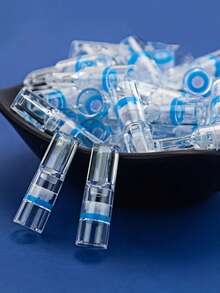 10/50/100/200pcs Disposable Cigarette Filters, Coarse/Medium/Fine 3-In-1 Throwaway Tar Collector, Multi-Layer Filtration One-Time Cigarette Mouthpiece, Smoking, Zigaretten - Blue - View 4