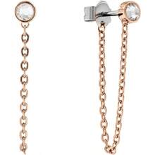 Stud Earrings For Women Collection LINKED With Crystals - As Pic - View 4