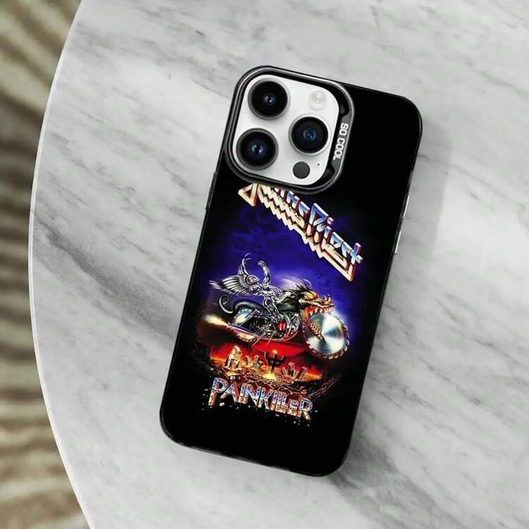 Funda de teléfono Hot J-Judas Rock P-Priest compatible con 11, 12, 13, 16, 14, 15, 17, Pro, MAX, cubierta negra mate a prueba de golpes - z7 - Añade 13