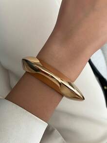 1/3 chiếc/Bộ Vòng tay nhựa hợp kim hình vòng cung bất đối xứng hình học, thời trang quyến rũ, thích hợp cho các cặp đôi, tiệc tùng hàng ngày, hẹn hò, ngày lễ, sinh nhật, quà tặng trang sức đa năng (Màu sắc và chất liệu tùy thuộc vào sản phẩm thực tế) - vòng đeo tay - Xem 8