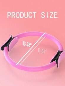 Fitness Ring - Heavy-Duty Resistance Training Ring With Non-Slip Grip, For Home Gym, Pilates, Yoga, Core Workouts - Elastic Exercise Ring For Strength Training, Leg, Arm, Back, Glutes - Compatible With Pelvic Exercises - Pink/Purple/Black Colors - Pink - View 5