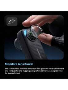 Insta360 4K Ultra HD Sports Camera, Super Wide Angle Panoramic Shooting, Electronic Image Stabilization, Suitable For Diving, Cycling, Skiing, Portable Waterproof Camcorder, 100% Brand New, Only Activated, Black