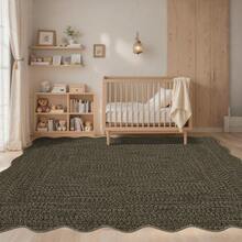 Simple Kitchen Modern Home Decor Area Rug Soft Non Slip Stain Resistant Carpet Thin Non Shedding Printed Floorcover Low Pile Bordered Entrance Runner Rug Washable Easy To Clean Mat Throw Rug For Laundry Living Room Hallway Bathroom Bedroom Dinning Room - 棕色 - 查看 3