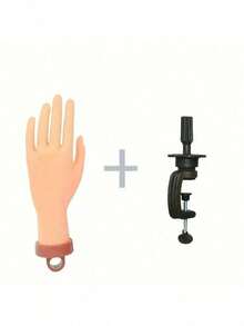 1 Piece Of Nail Practice Hand Acrylic Nail Set, Artificial Hand Nail Practice, Flexible Artificial Hand Practice, Bendable Silicone Artificial Hand Nail Art Practice Hand, Suitable For Professional Nail Salons, Home Nail Art Training Hand. - Multicolor - View 13