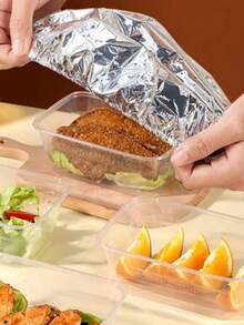 1 pieza/10 piezas/20 piezas/30 piezas Cubierta de aislamiento de papel de aluminio reutilizable, tapa resistente al calor, adecuada para cocina y mesas de comedor, reutilizable, empaque de alimentos aislado, adecuado para picnics, campamentos y uso doméstico, Turquía, duradera y aislada para frutas, comidas, vajilla, cubierta de aislamiento de alimentos para campamentos, cubierta de alimentaria, empaque de alimentos, película envolvente para refrigerador, caja de almacenamiento, accesorios de cocina - Multicolor - Ver 4