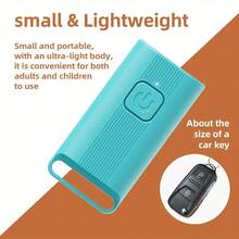 Mini Ultrasonic Dog Repeller, Suitable For Outdoor Self-Defense And Preventing Barking, Equipped With LED Lights, Dog Training Equipment |, Ultrasonic Device, A Gift For Family Members, Christmas Gift - mini xanh - Xem 8