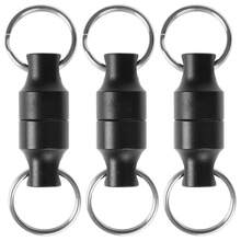 Clipe magnético para rede de pesca (1 ou 3 unidades) - Suporte para liberação de rede de pesca - Clipe magnético para rede de desembarque - Preto - Ver 12