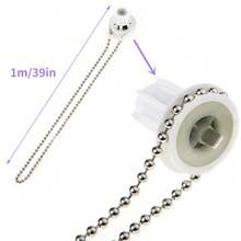 4 Sets (8M) Continuous Pre-Looped Metal Chain For Roller Blinds Curtain - Silver - View 7