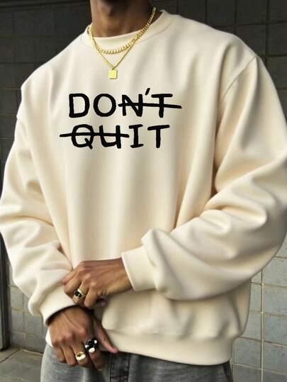  Zrgoth 男士休闲百搭印花圆领卫衣