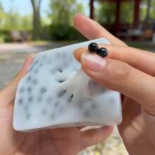 Fun Tofu Pimple Popping Squishy - Unique Stress Relief Gift For Friends & Family, Cute Fidget Toy,Toys Squishy Toy Sensory Toys Tabas Squishy Taba Squishy Halloween Toys Taba Sqishy Fidget Toys Sensory Toys Christmas Gifts. - White - View 1