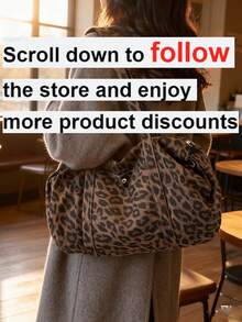 Large Capacity Tote Bag, Solid Color Nylon Shoulder Bag, Women Casual Travel Handbag - Multicolor - View 3