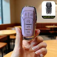 1 pieza Funda protectora de TPU para llave de coche apta para Fusion, Mustang, F150, Edge, Explorer, accesorios de automóvil sin llave - Multicolor - Ver 8
