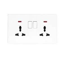 White Universal Wall Electrical Socket,UK Standard Power Socket 13A Dual USB Plug Type-C Wall Outlet - White - View 12