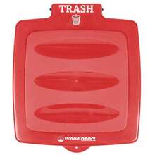 Trash Bag Holder-Collapsible Trashcan For Garbage-Indoor/Outdoor Use Ideal For Camping Recycling And More By Wakeman - Red - View 7