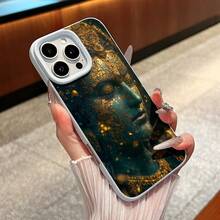 Una exquisita funda para teléfono con un diseño inspirado en la imaginación, con un tema de panda líquido, fabricada en TPU y que proporciona protección anticaídas para los modelos de  del 11 al 17. - Azul - Ver 4