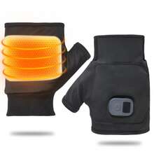 1 Pair Heated Gloves With Digital Display, 3 Temperature Settings (113°F, 122°F, 131°F), 2000mAh Battery, Up To 6 Hours Runtime, USB-C Charging, Fingerless Design, Suitable For Home Office, Housework And Light Outdoor Activities