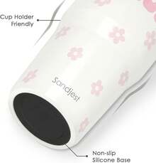 Pink Bow Stainless Steel Straw Lid Tumbler 30oz With Carry Handle For Women Girls, Insulated Travel Coffee Cup, Gift For Sports Outdoor Workout Christmas Birthday - Mom 2 - 查看 3