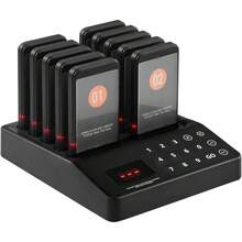 Restaurant Wireless Pager System 10 Beepers Guest Queuing Calling Control - 1 - View 2