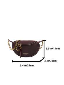 1 Stück modische neue einfarbige Damen Brusttasche mit matter Oberfläche, passend für Herbst und Winter, vielseitig und elegant, Wildleder Umhängetasche/Schultertasche