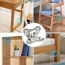 10个锌合金蝶形支架，可拆卸角连接器，带螺丝 - 彩色 - 查看 4