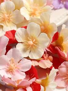 10/30pcs Artificial Mini Cherry Blossom - 1.18in Multicolor Sakura Flower Heads, Suitable For Decorative Christmas Wreath, Photo Frame, DIY Hair Accessory, Wedding Home Decoration, Thanksgiving, Valentine's Day, Spring And Summer Decoration - Multicolor - View 8