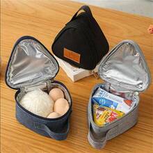 1pc Thick Aluminum Foil Insulated Lunch Bag, Reusable Portable Lunch Tote - Multicolor - View 4