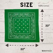 Men Scarves Set - 3個綠色部件 - 查看 5