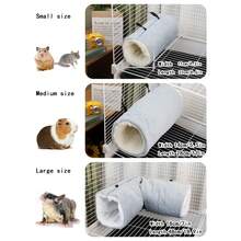 1pc Hamster Heating Tunnel, Endless Fun Cave Toy, Hamster Tunnel And Pipe That Can Be Hung On Cage Wall, Accessories For Hamsters, Parrots, Guinea Pigs, Rabbits, Hedgehogs, Ferrets - Multicolor - View 2